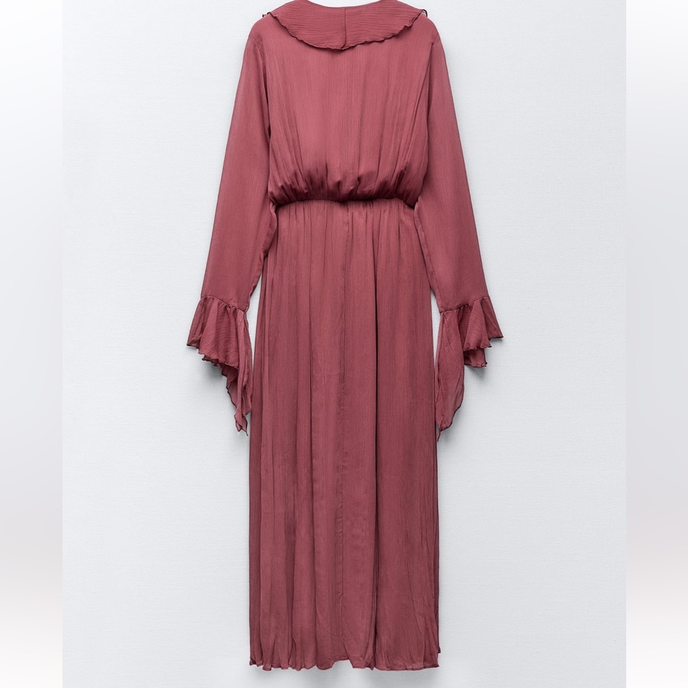 Zara Ruffled Midi Dress - Picture 7 of 8